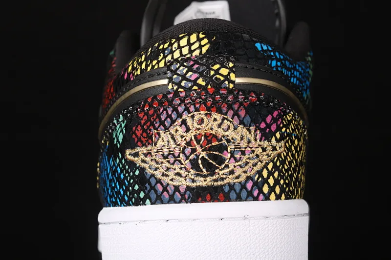 All categories Air Jordan Jordan series basketball shoes Air Jordan 1 Low Air Jordan 1 Low Shadow AJ1 Joe 1 colorful snakeskin low-top cultural and leisure sports sneakers CW5580-001